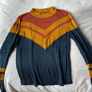 FREE PEOPLE Retro Chevron Sweater